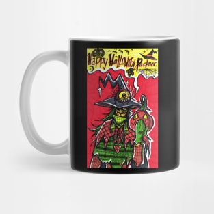 Halloween Creepy Cowboy Scarecrow Mug